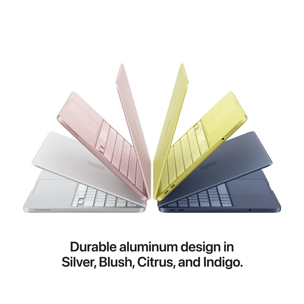 Apple Macbook Neo 13, Display 13 inch Retina, Apple A18 6-core CPU, 8 Gb RAM, SSD 512 Gb, 5-core GPU, Amprenta, Tastatura layout INT, A3404, Citrus - imagine 3