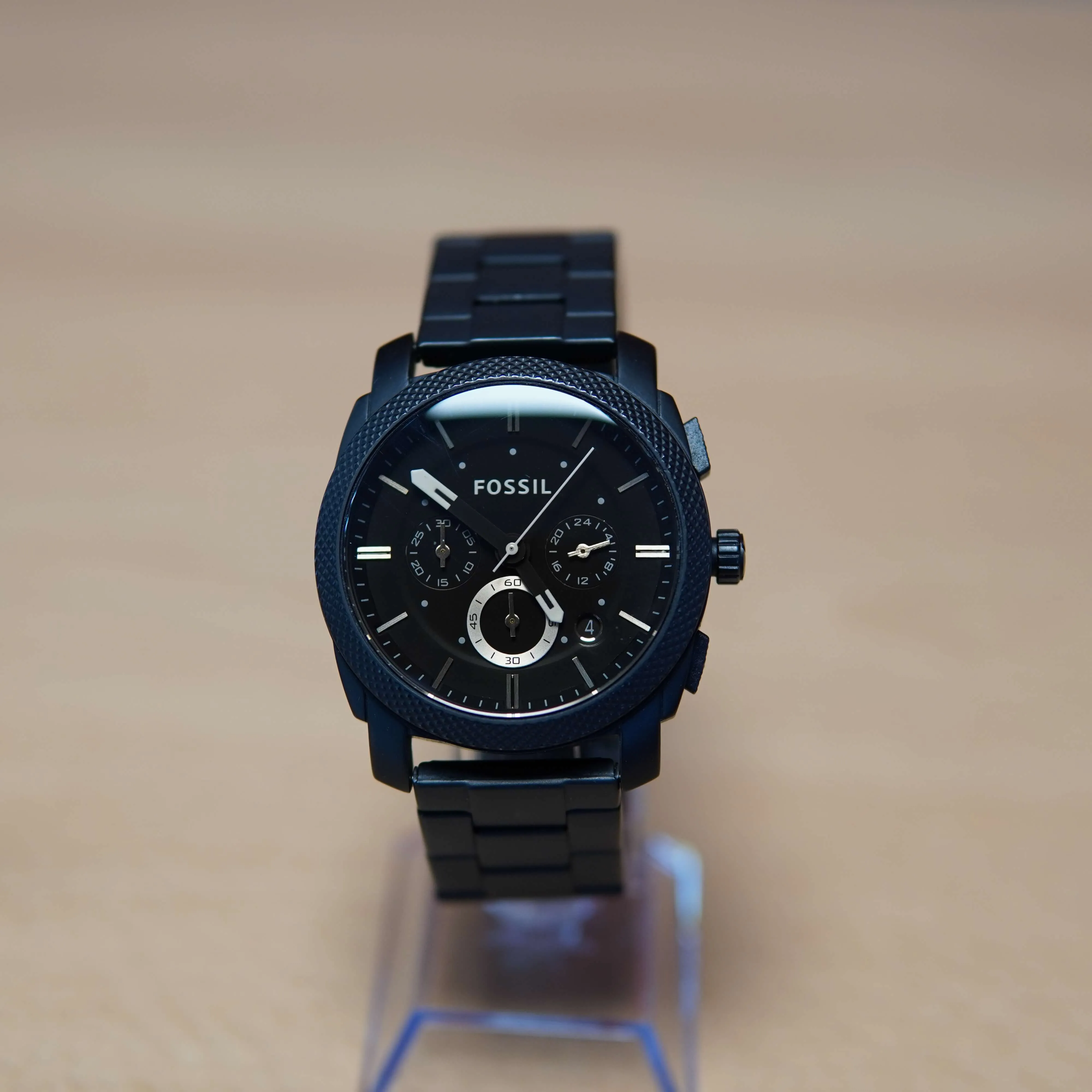 Ceas Barbatesc Fossil FS4682, 42mm, Quartz, Stainless Steel, 5 ATM, Negru - imagine 2