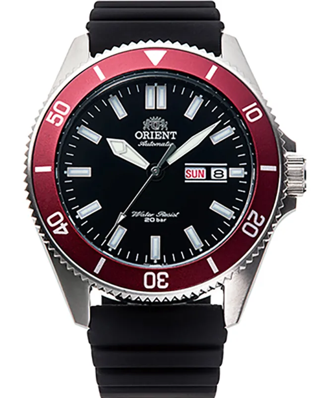 Ceas Barbatesc Ceas Orient Mechanical Sports Diver Style Big Mako, 44mm, 20 ATM, Carcasa Otel Inoxidabil, Bratara Silicon, Automatic, Analog