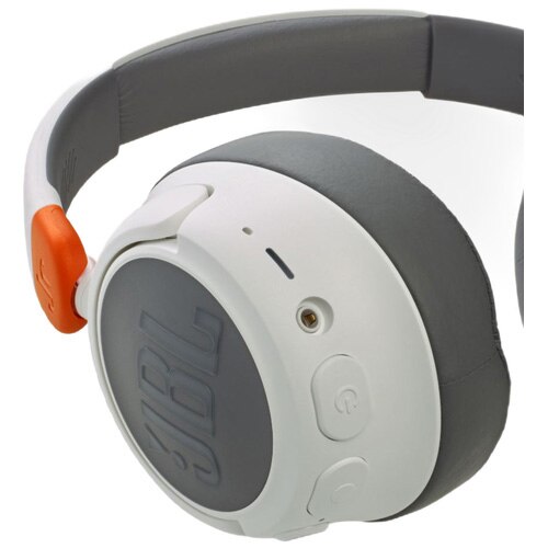 Casti audio pentru copii JBL JR460NC, Over-ear, Bluetooth, Active Noise Cancelling, Microfon, Alb - imagine 3