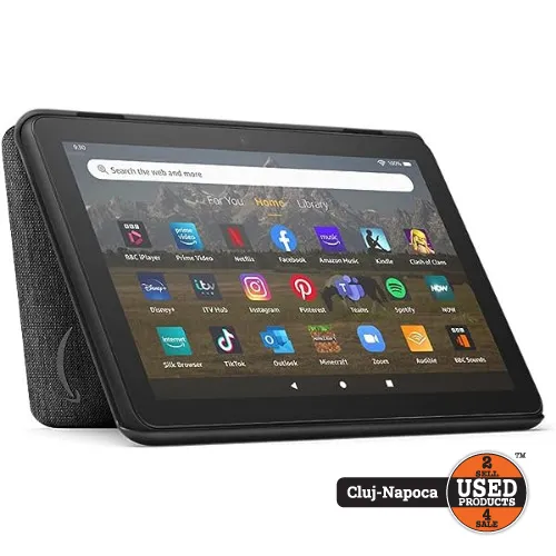 Tableta Amazon Fire HD 8, 32 Gb, Display 8 inch HD, 2 Gb RAM, Dolby Atmos, Black