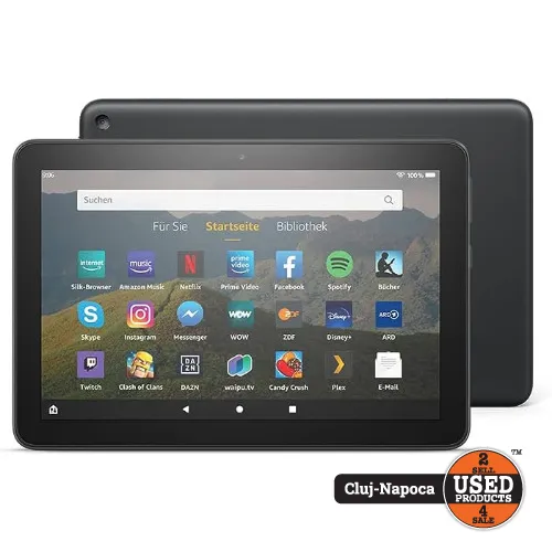 Tableta Amazon Fire HD 8, 32 Gb, Display 8 inch HD, 2 Gb RAM, Dolby Atmos, Black - imagine 2
