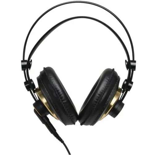 Casti audio Studio AKG K240, Semi-Deschise, Over-Ear, 55 OHm, 15Hz-25kHz, Cablu Detasabil, Negru/Auriu - imagine 3