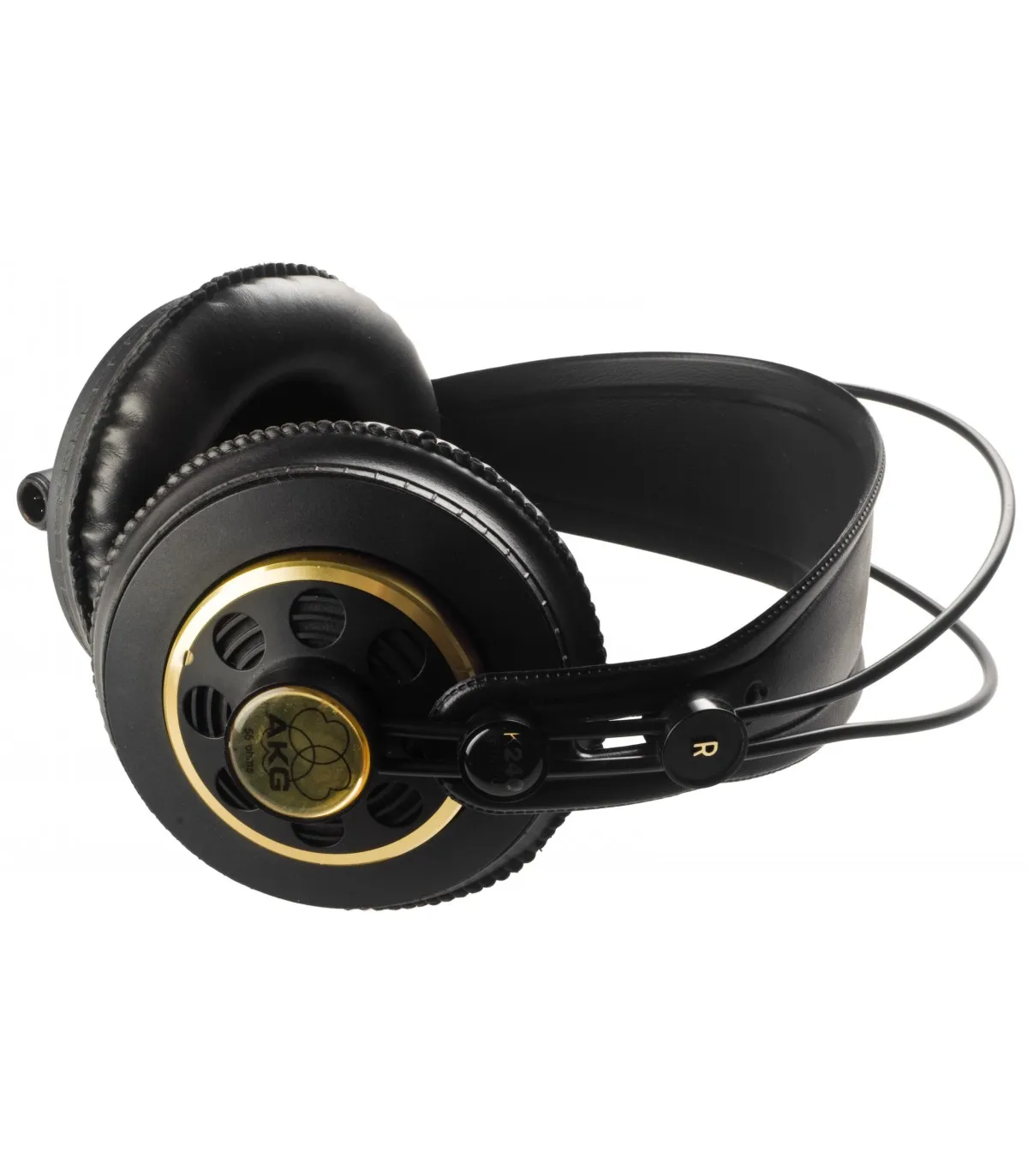 Casti audio Studio AKG K240, Semi-Deschise, Over-Ear, 55 OHm, 15Hz-25kHz, Cablu Detasabil, Negru/Auriu - imagine 4