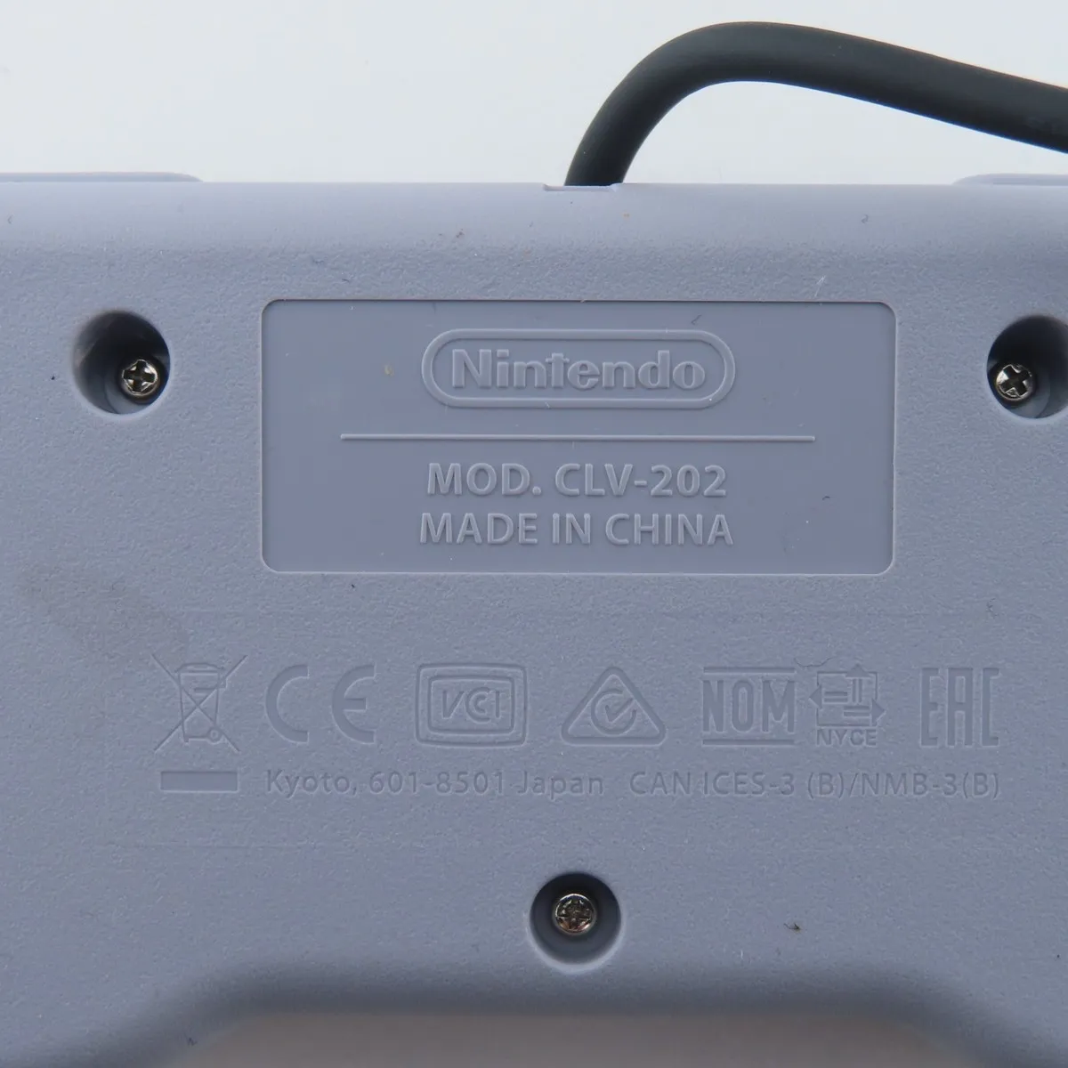 Controller Original Nintendo Super NES Classic Mini SNES CLV-202, Wired, D-Pad, 6 Butoane, Grey - imagine 2