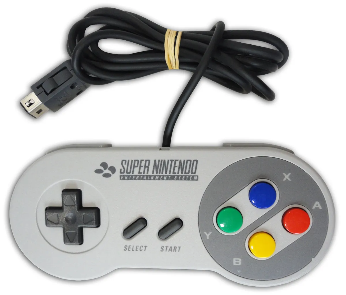 Controller Original Nintendo Super NES Classic Mini SNES CLV-202, Wired, D-Pad, 6 Butoane, Grey - imagine 3