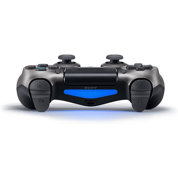 Controller SONY PlayStation 4, DualShock 4 V2, Wireless, Steel Black - imagine 2