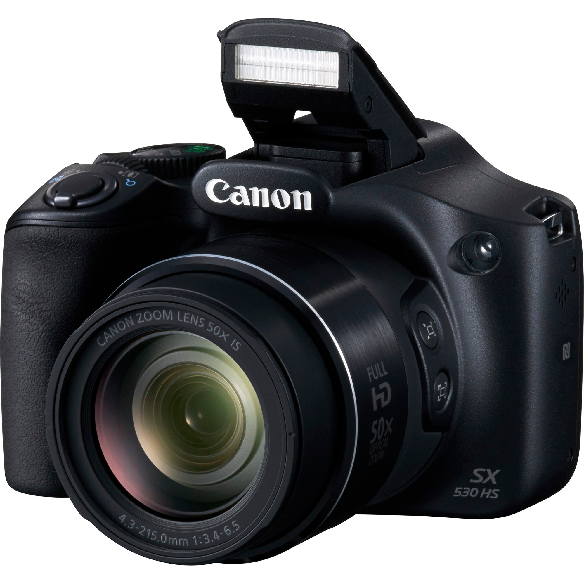 Aparat foto digital Canon SX530 HS, 3 inch LCD, 16MP, Zoom Optic 50x, Zoom Digital 4x, Negru