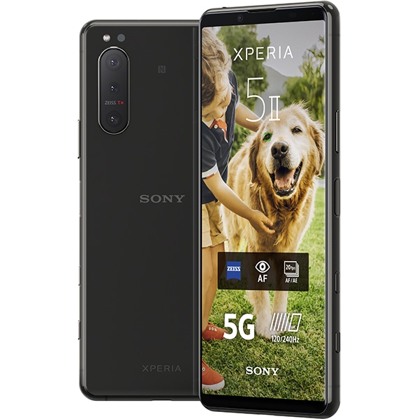 Sony Xperia 5 II, 128 Gb, 8 Gb RAM, 5G, Dual SIM, Black