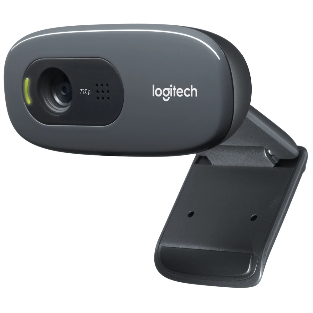 Camera Webcam Logitech C270, HD 720p la 30 fps, Microfon integrat, Gri/Negru