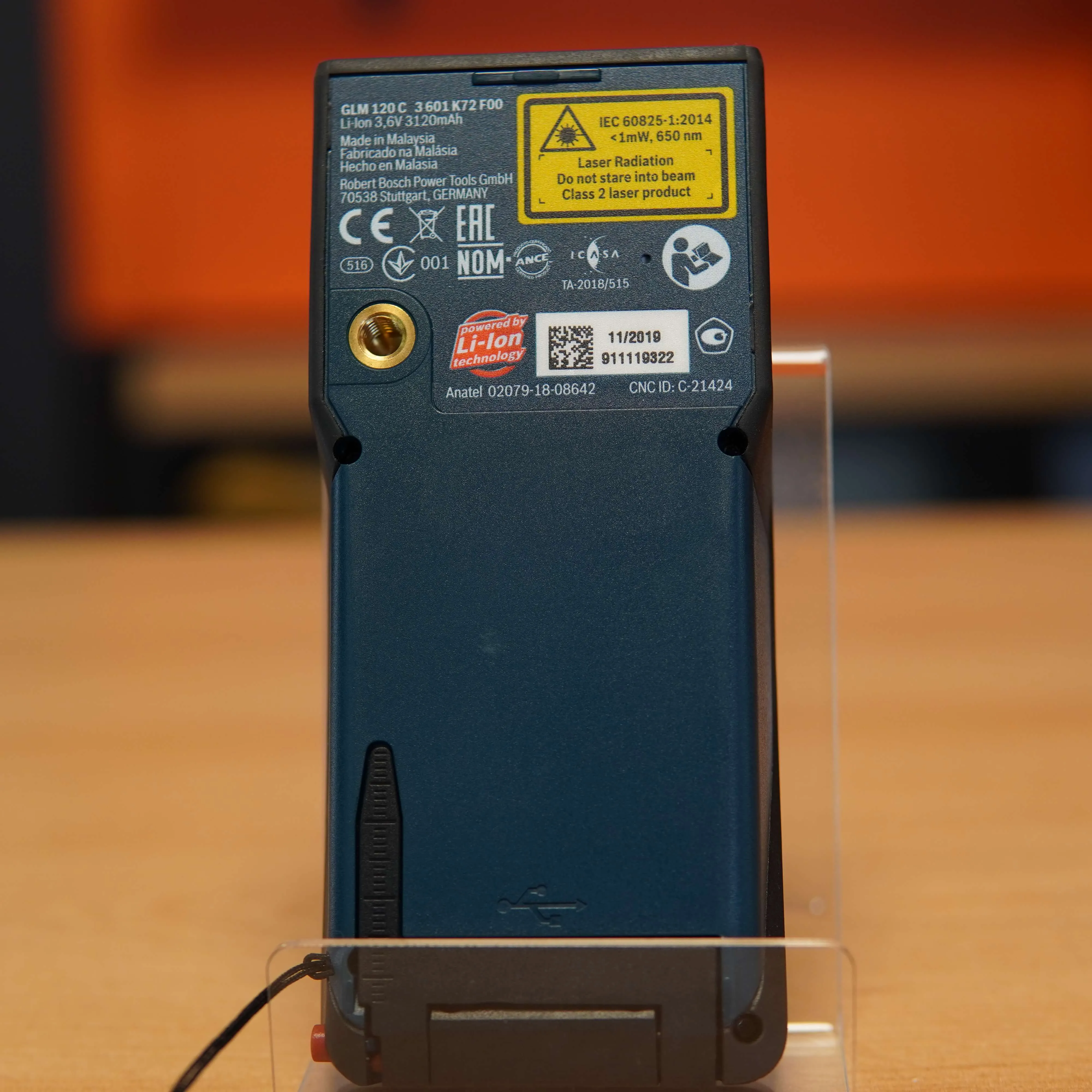 Telemetru cu laser Bosch GLM 120C, Raza de lucru 120m, Albastru - imagine 5
