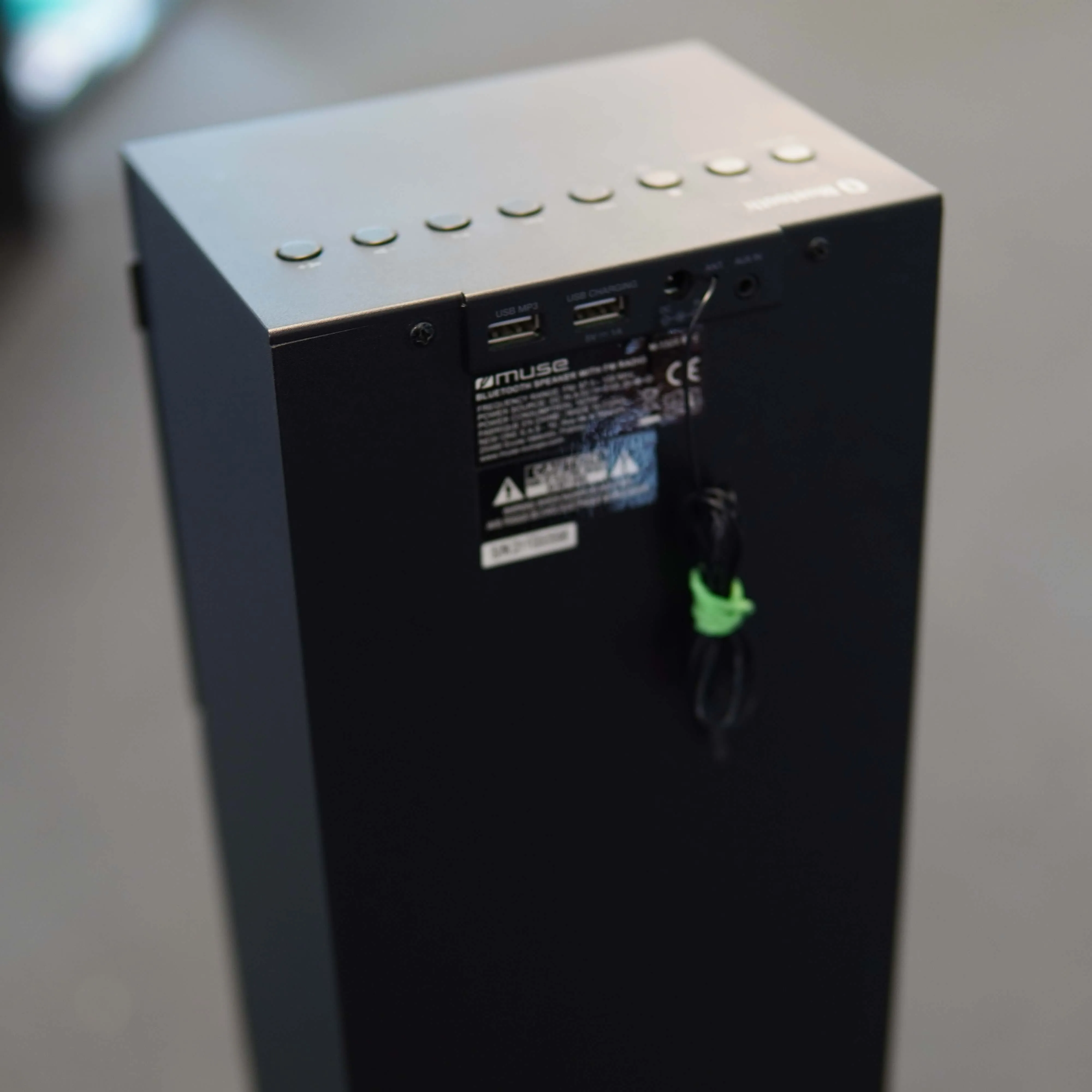 Sistem audio Tower Muse M-1325 BTC, Bluetooth, CD, AUX, FM, Telecomanda, Negru - imagine 8