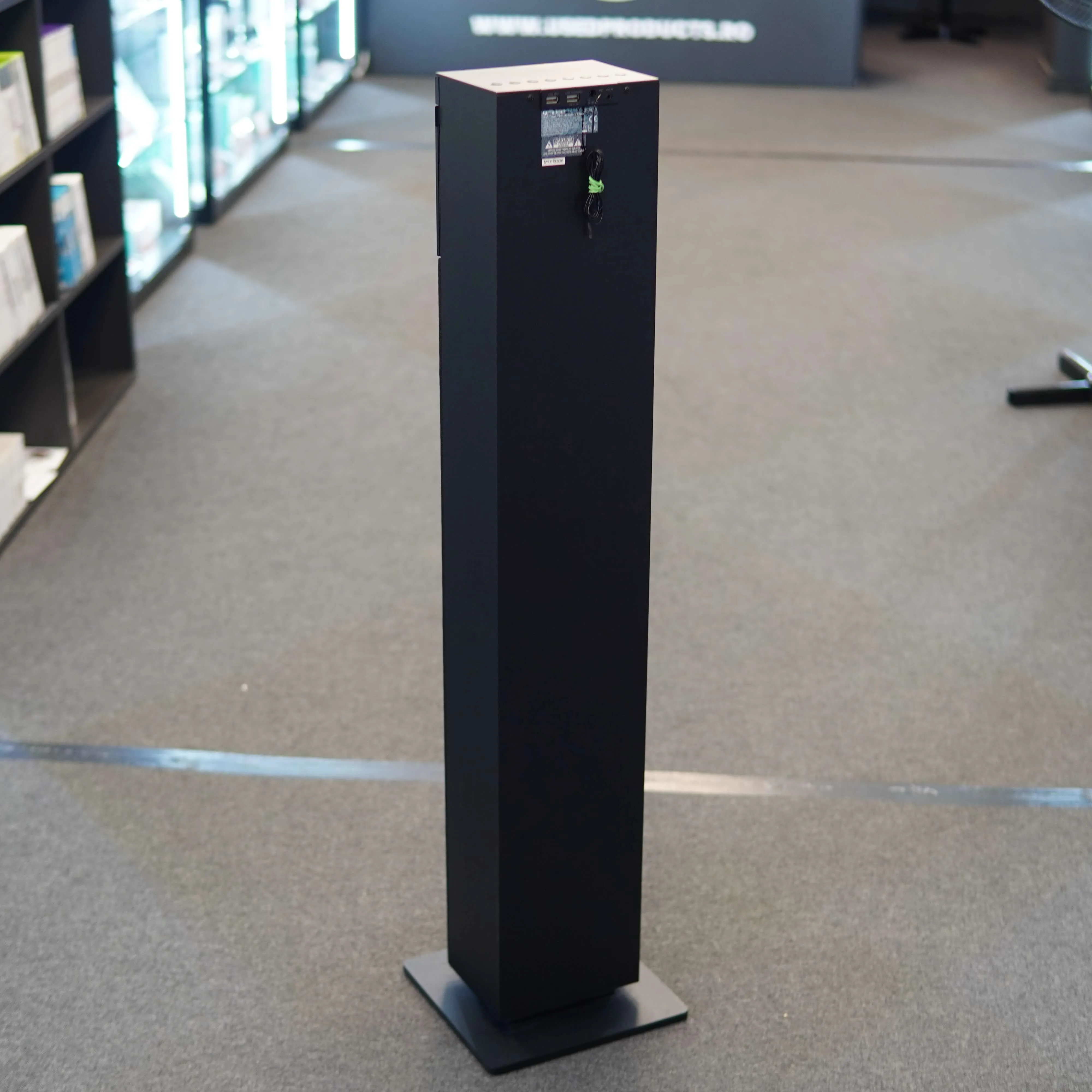 Sistem audio Tower Muse M-1325 BTC, Bluetooth, CD, AUX, FM, Telecomanda, Negru - imagine 7