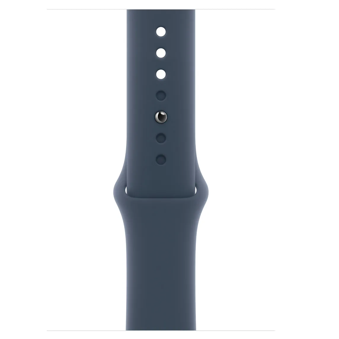 Apple Watch Series 9, 45mm, Silver Aluminium Case, Storm Blue Sport Band, GPS, Cellular, A2984 - imagine 2