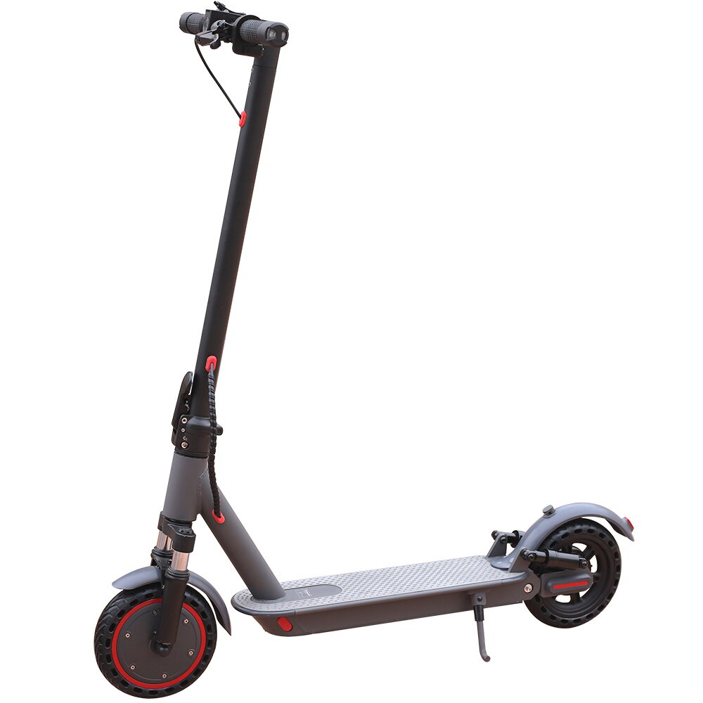 Trotineta electrica 365GO, Aovopro, Pliabila, 350 W, 31 km/h, Control prin Aplicatie, Roata 8.5 inch, Gri