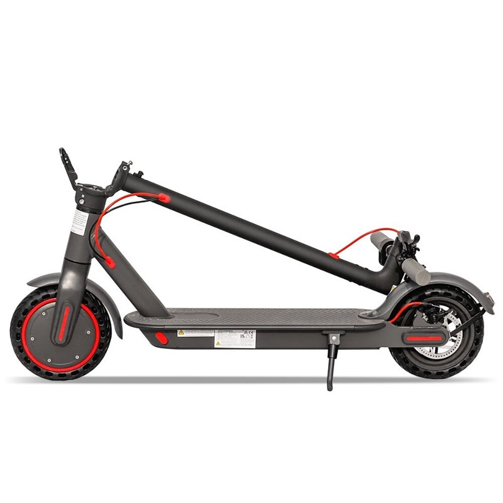 Trotineta electrica 365GO, Aovopro, Pliabila, 350 W, 31 km/h, Control prin Aplicatie, Roata 8.5 inch, Gri - imagine 4