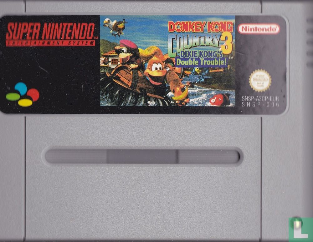 Donkey Kong Country 3 Dixie Kong's Double Trouble! - Fara Carcasa - Joc SNES