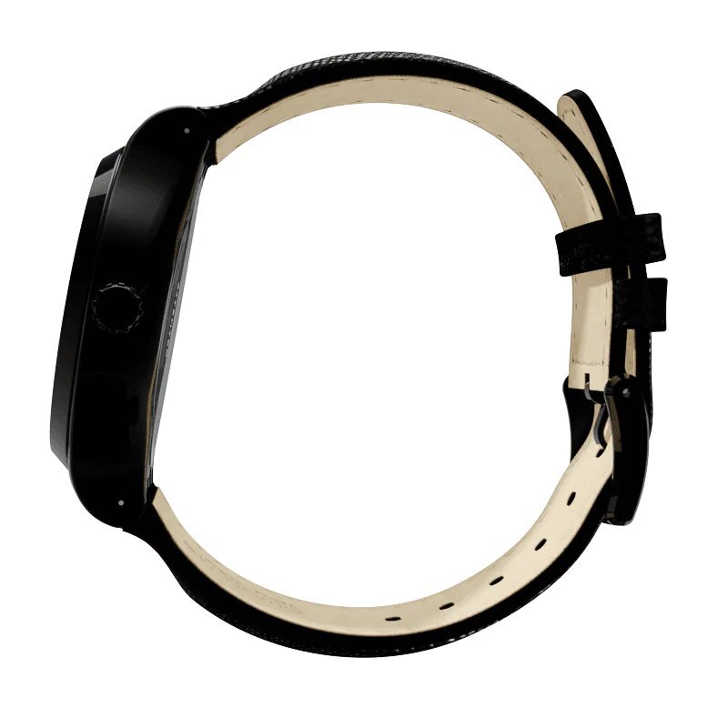 Ceas Barbatesc Swatch Sistem Slate YIB400, Automatic, 42mm, Analogic, Otel, WR 30m, Curea din piele, Negru - imagine 2