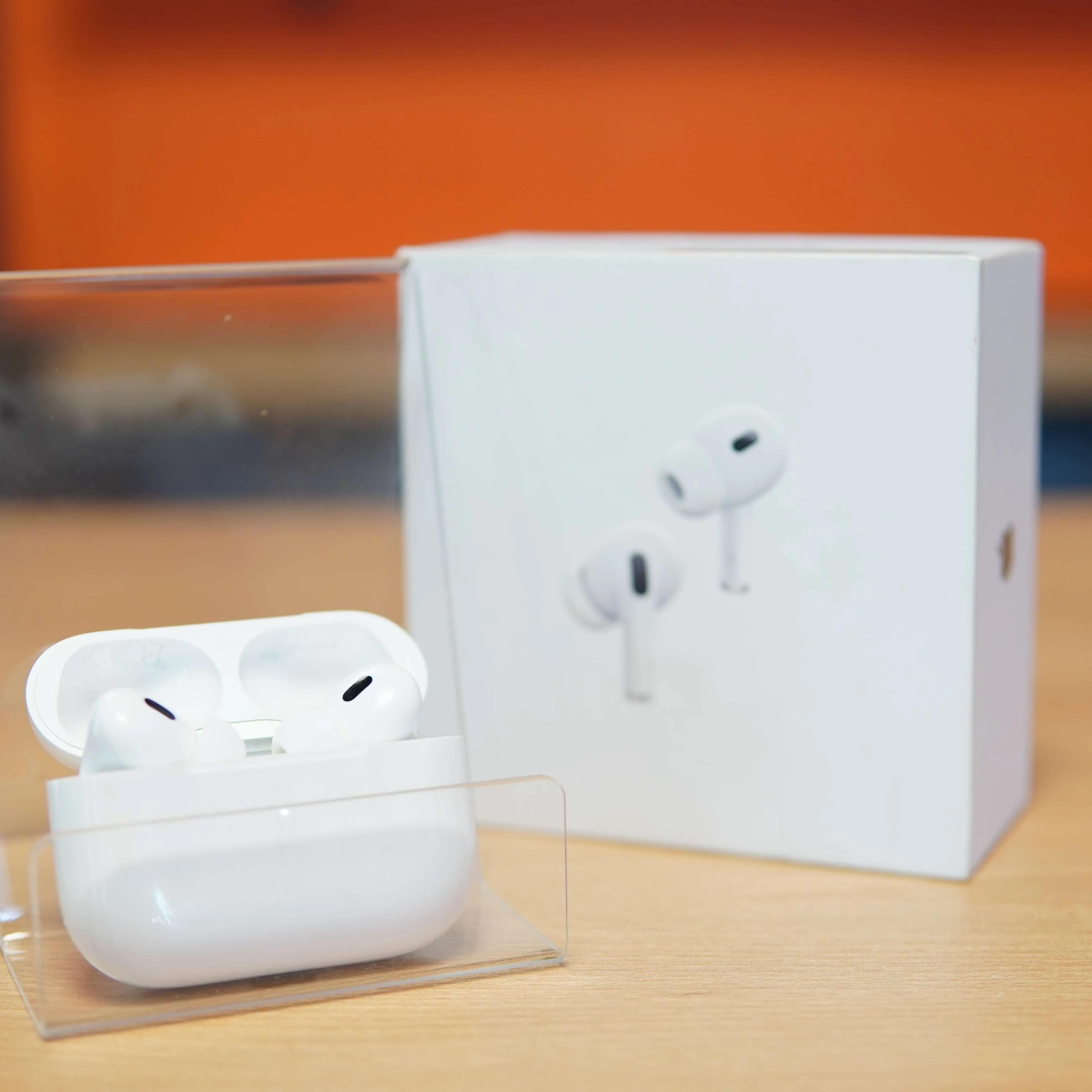 Apple Airpods Pro 2, A2968, USB-C, MagSafe Charging Case, Alb - imagine 2