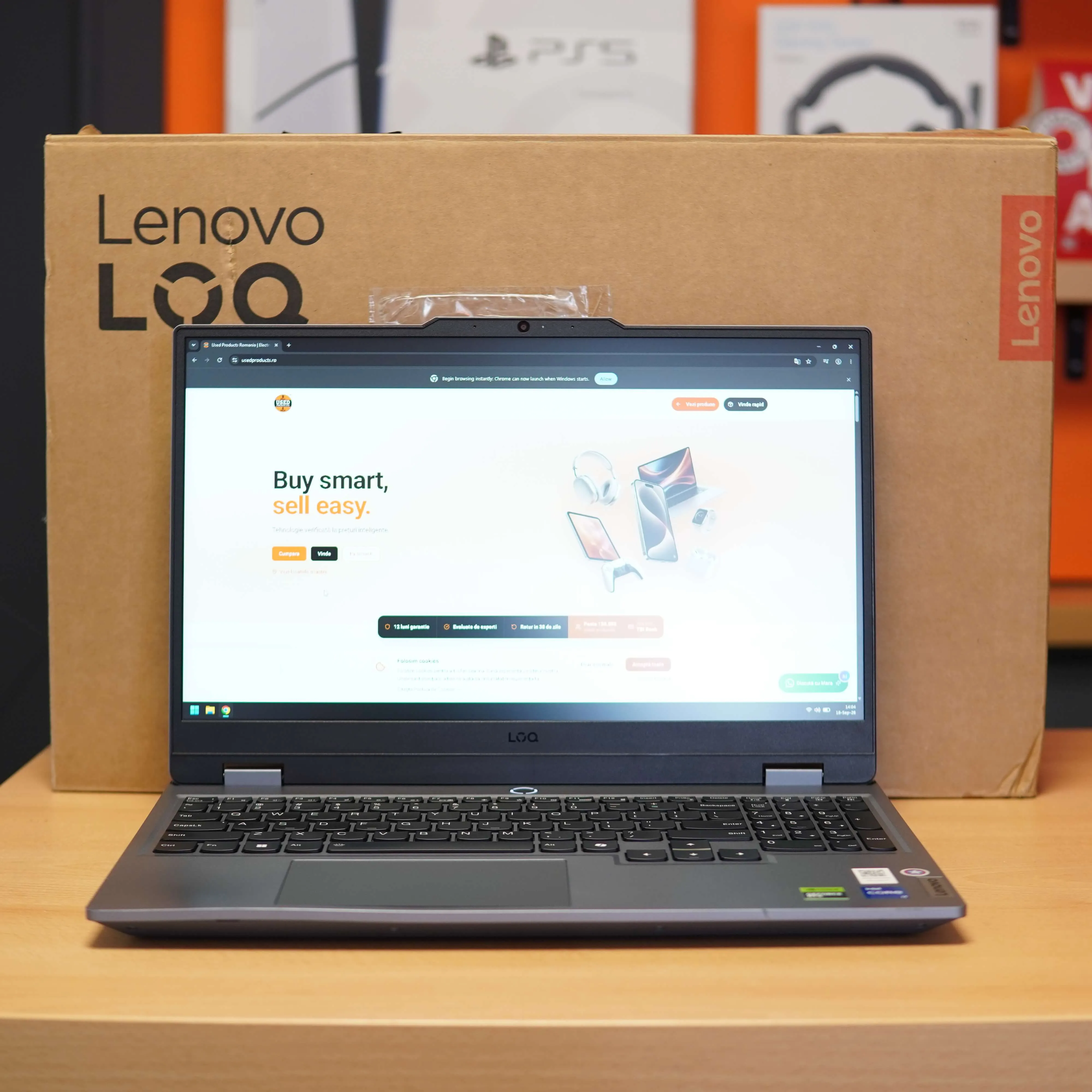 Laptop Gaming Lenovo LOQ 15IRX9, 15.6", i7-13650HX, 24 GB DDR5, 512 GB SSD, RTX 4050 6GB, IPS 144Hz, Gri - imagine 2