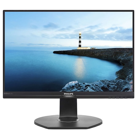Monitor LED IPS Philips 240B7QPTEB/00, 24 inch, 5 ms, 60 Hz, VGA, HDMI, DisplayPort, 4 x USB 3.0, Negru