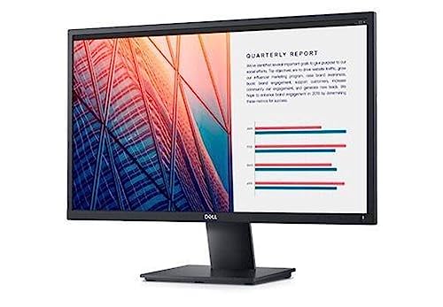 Monitor LED IPS Dell E2420H, 23.8 inch, Full HD, 5 ms, 60 Hz, Display Port, VGA, Negru