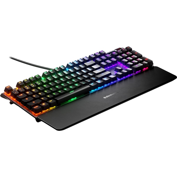 Tastatura Gaming SteelSeries Apex 5, Hybrid Mechanical, RGB, Display OLED, Black - imagine 2