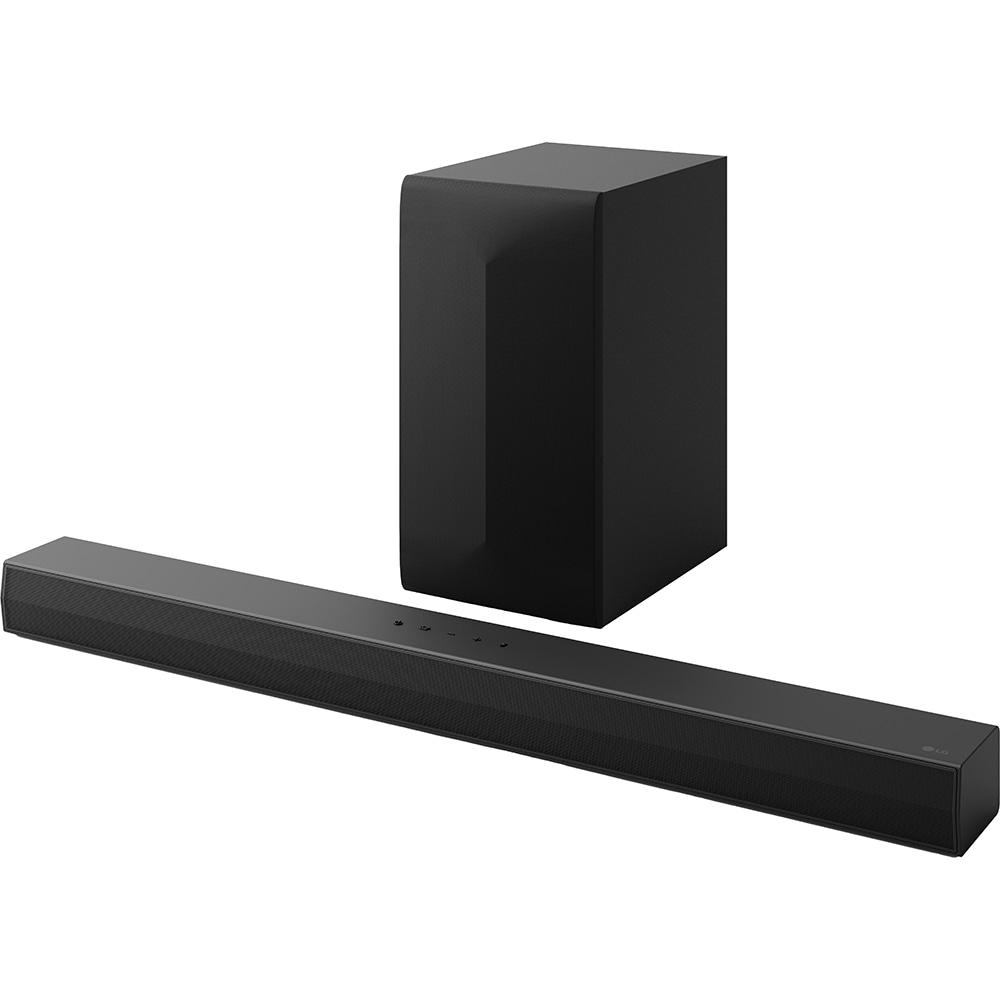 Soundbar LG S60T, 3.1 Canale, 340 W, Subwoofer Wireless, Dolby Digital, DTS Digital Surround, Bluetooth 5.3, HDMI ARC, Optical, USB, AI Sound Pro, Telecomanda, Black