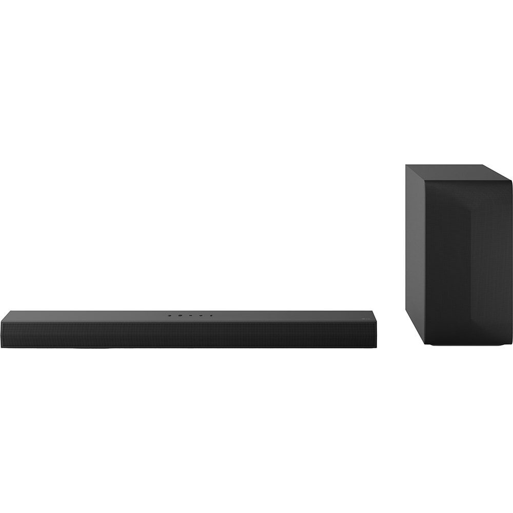 Soundbar LG S60T, 3.1 Canale, 340 W, Subwoofer Wireless, Dolby Digital, DTS Digital Surround, Bluetooth 5.3, HDMI ARC, Optical, USB, AI Sound Pro, Telecomanda, Black - imagine 2