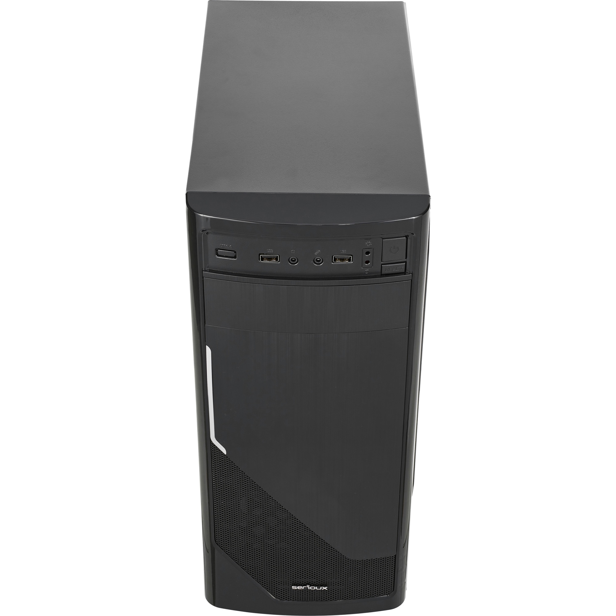Unitate PC Office Serioux, Intel Core i5-12600 3.3 GHz - 4.8 GHz, 16 Gb DDR4 2400 MHz, SSD M.2 NVMe 512 Gb, Intel UHD Graphics 770, Placa De Baza Gigabyte H610M K DDR4, Sursa Serioux SRX-450W12CM 450 W, Black - imagine 2