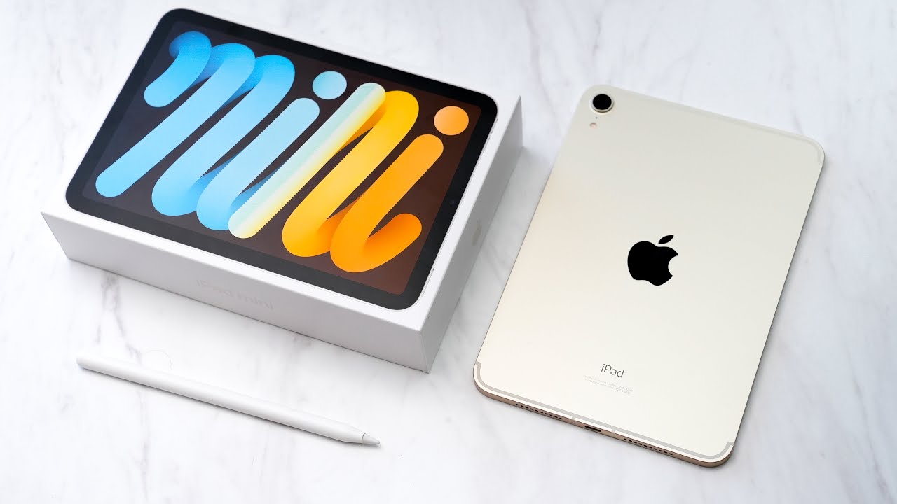 Apple iPad Mini 6 (2021), 64 Gb, Wi-Fi, Cellular, A2568, Starlight + Apple Pencil 2nd Gen A2051