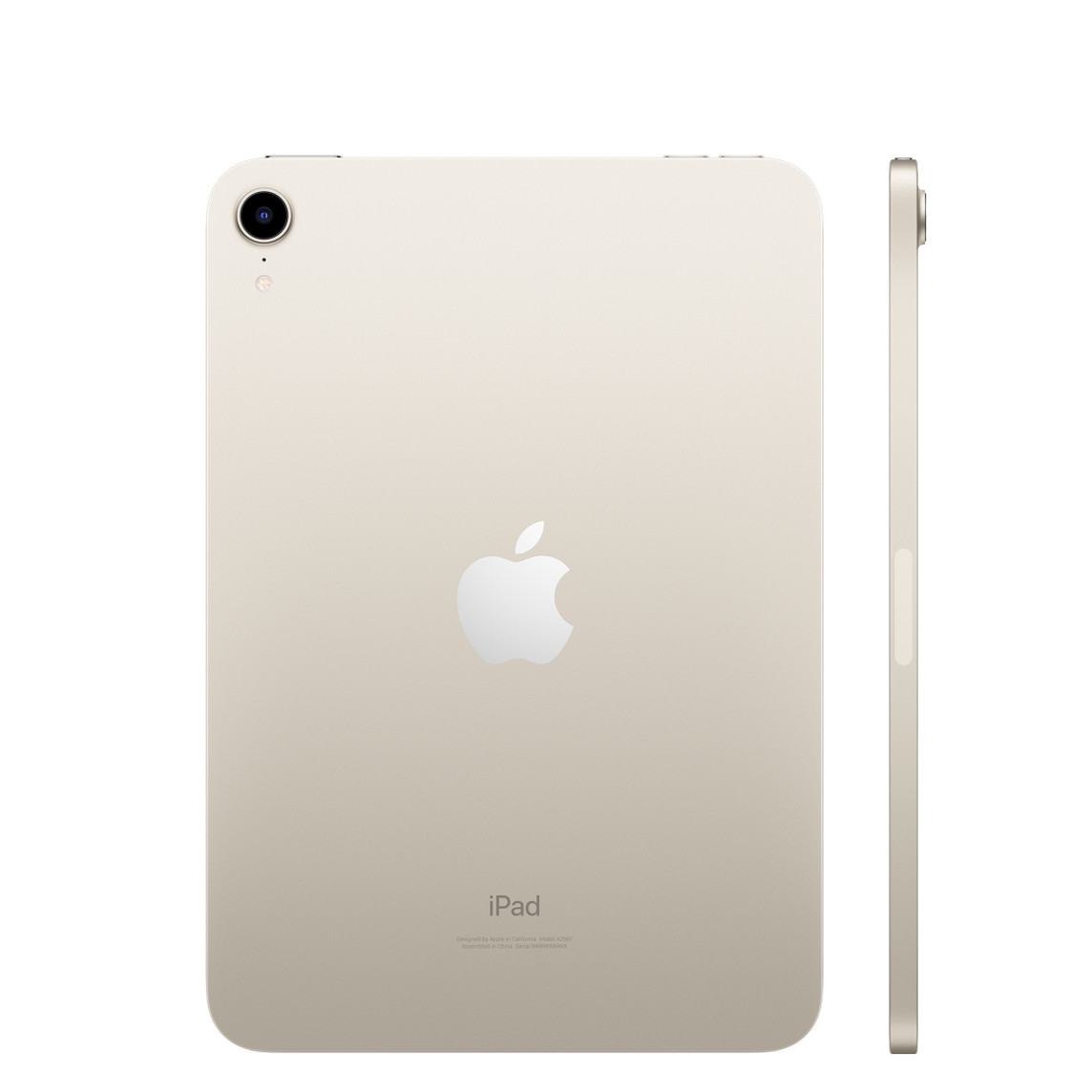 Apple iPad Mini 6 (2021), 64 Gb, Wi-Fi, Cellular, A2568, Starlight + Apple Pencil 2nd Gen A2051 - imagine 2