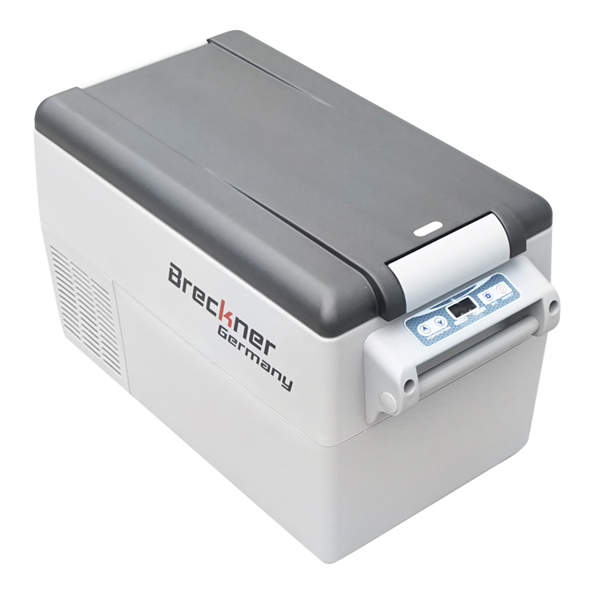Frigider Auto cu Compresor Breckner Germany BCD32 DC, 32 L, 12V / 24V, 90W, Display Digital, Gray / Black
