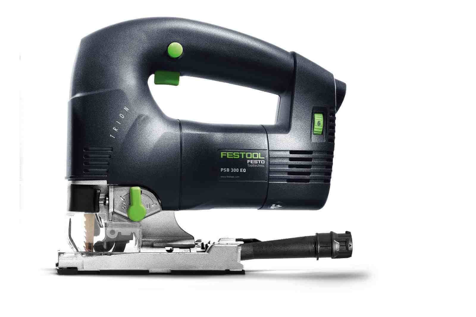 Fierastrau Pendular Festool TRION PSB 300 EQ-Plus, 720W, 1000-2900 Curse/min, Adancime Taiere Lemn 120 mm, Systainer, Black / Green