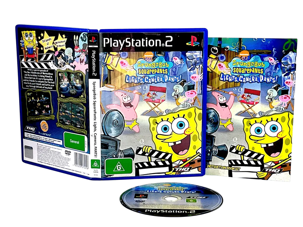 SpongeBob SquarePants Lights Camera Pants - Joc PS2