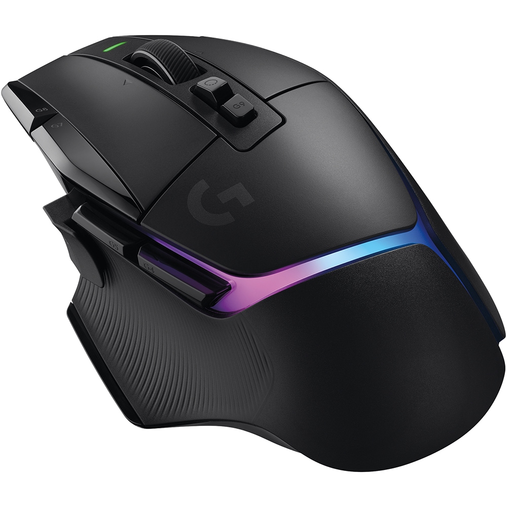 Mouse Gaming Wireless Logitech G502 X PLUS, HERO 25K, 25600 DPI, LIGHTSYNC RGB, Black