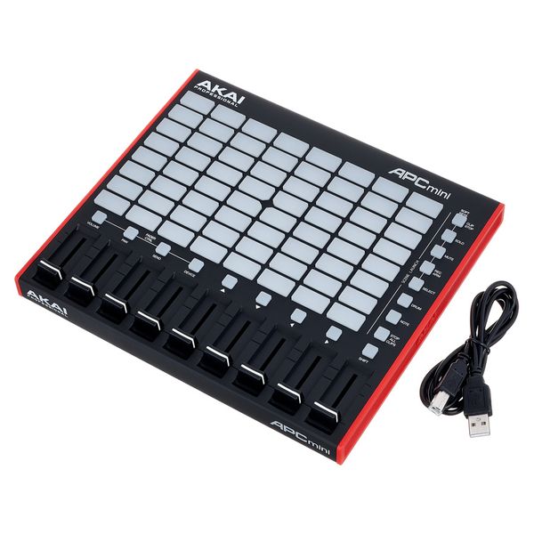 Controller MIDI Akai Professional APC Mini MK2, 64 Pad-uri RGB, 9 Fadere, USB, Black/Red - imagine 2