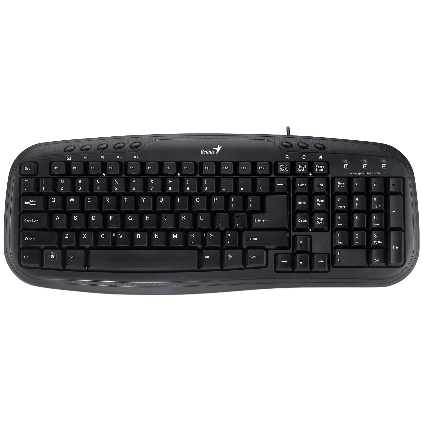 Tastatura Multimedia Genius KB-M200, USB, 8 Taste Multimedia, Black