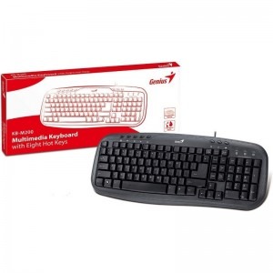 Tastatura Multimedia Genius KB-M200, USB, 8 Taste Multimedia, Black - imagine 2