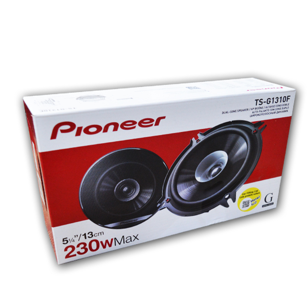 Set Difuzoare Auto Pioneer TS-G1331i, 13 cm, Dual Cone, 230W Max, Black