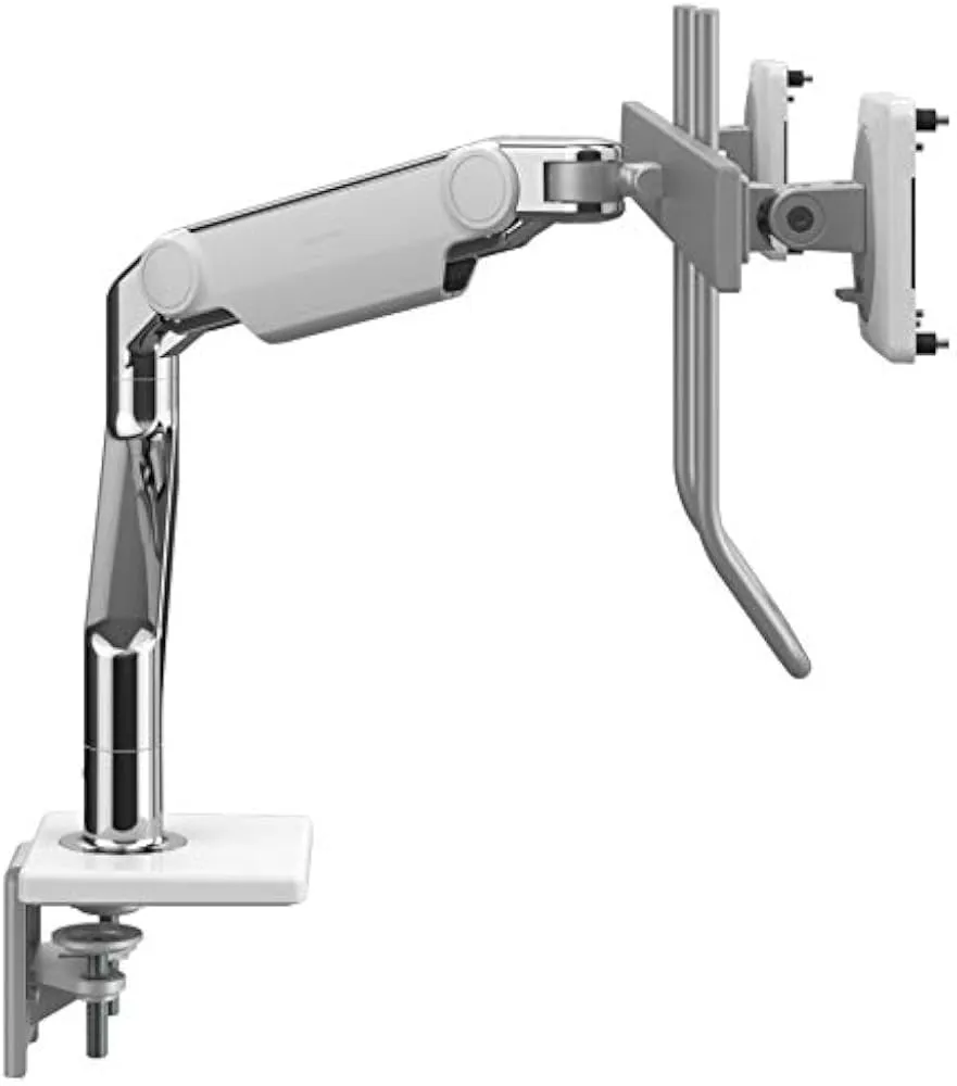Brat Dual pentru Monitoare Humanscale M8, Crossbar, 2x VESA 75 x 75 / 100 x 100 mm, Prindere pe Birou