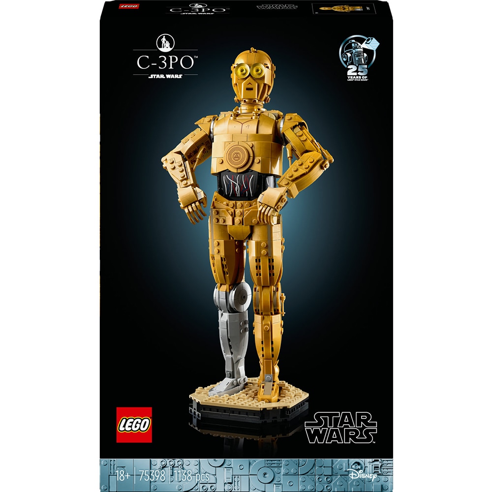 LEGO Star Wars C-3PO 75398, 1138 Piese, 18+