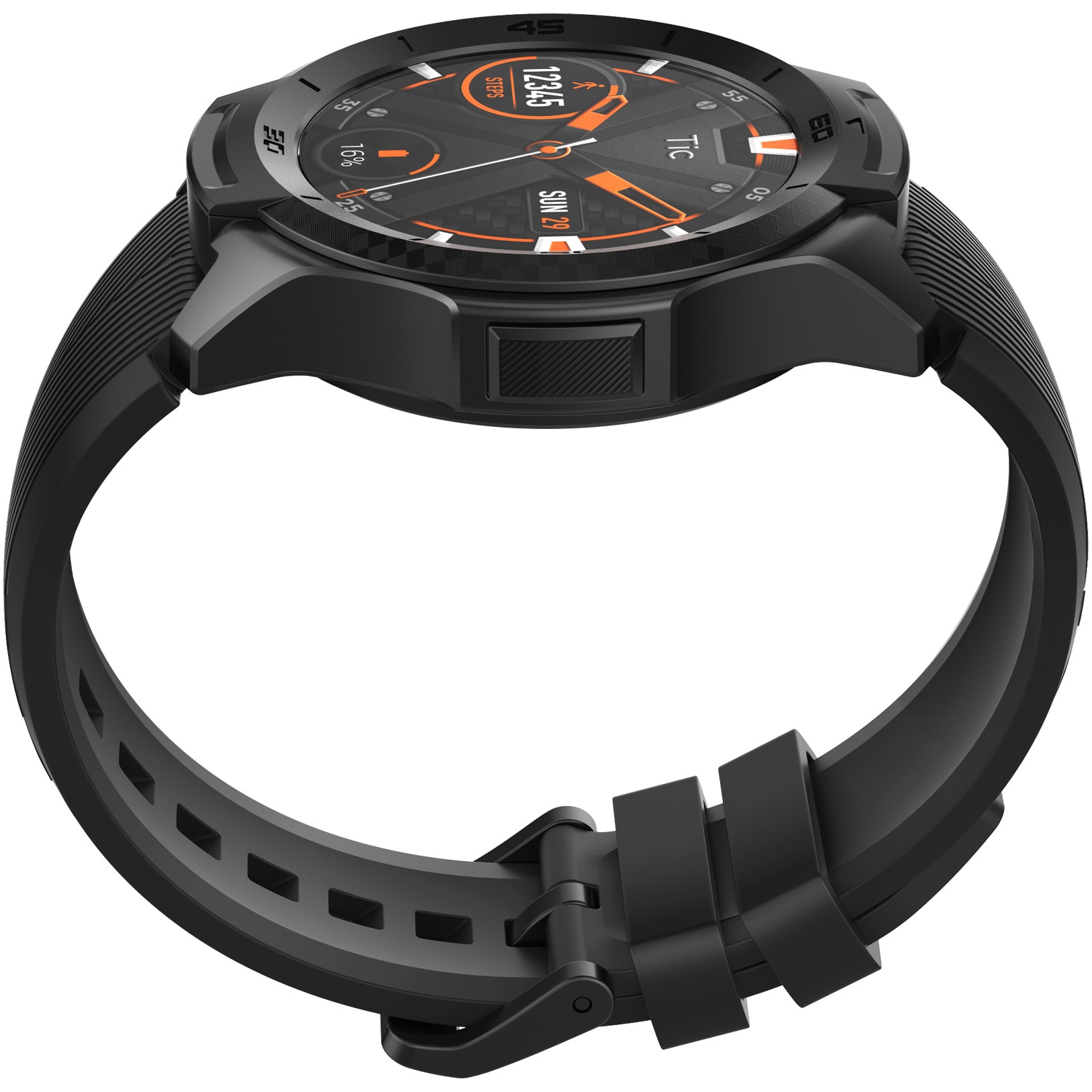 Smartwatch Mobvoi TicWatch S2, Display AMOLED 1.39 Inch, GPS, Wi-Fi, Bluetooth, 5 ATM, Black - imagine 4