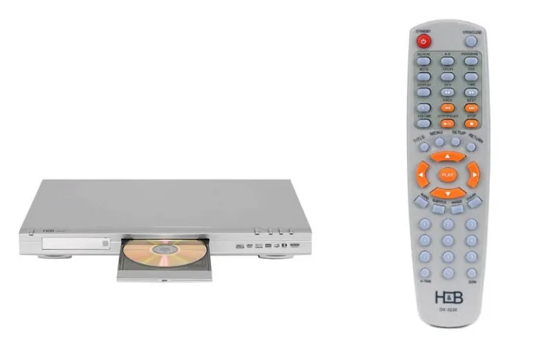 DVD Player H&B DX-3220, MPEG-4, DivX, MP3, WMA, Dolby Digital, DTS, Telecomanda, Silver