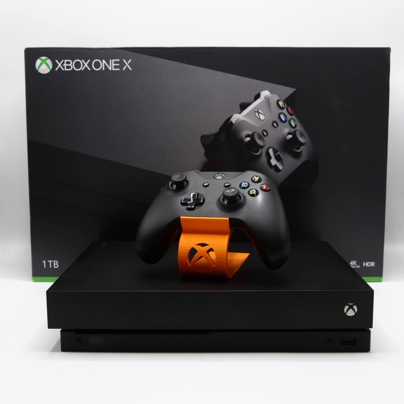Consola Microsoft Xbox One X 1 T + 2 Controllere Black - imagine 3