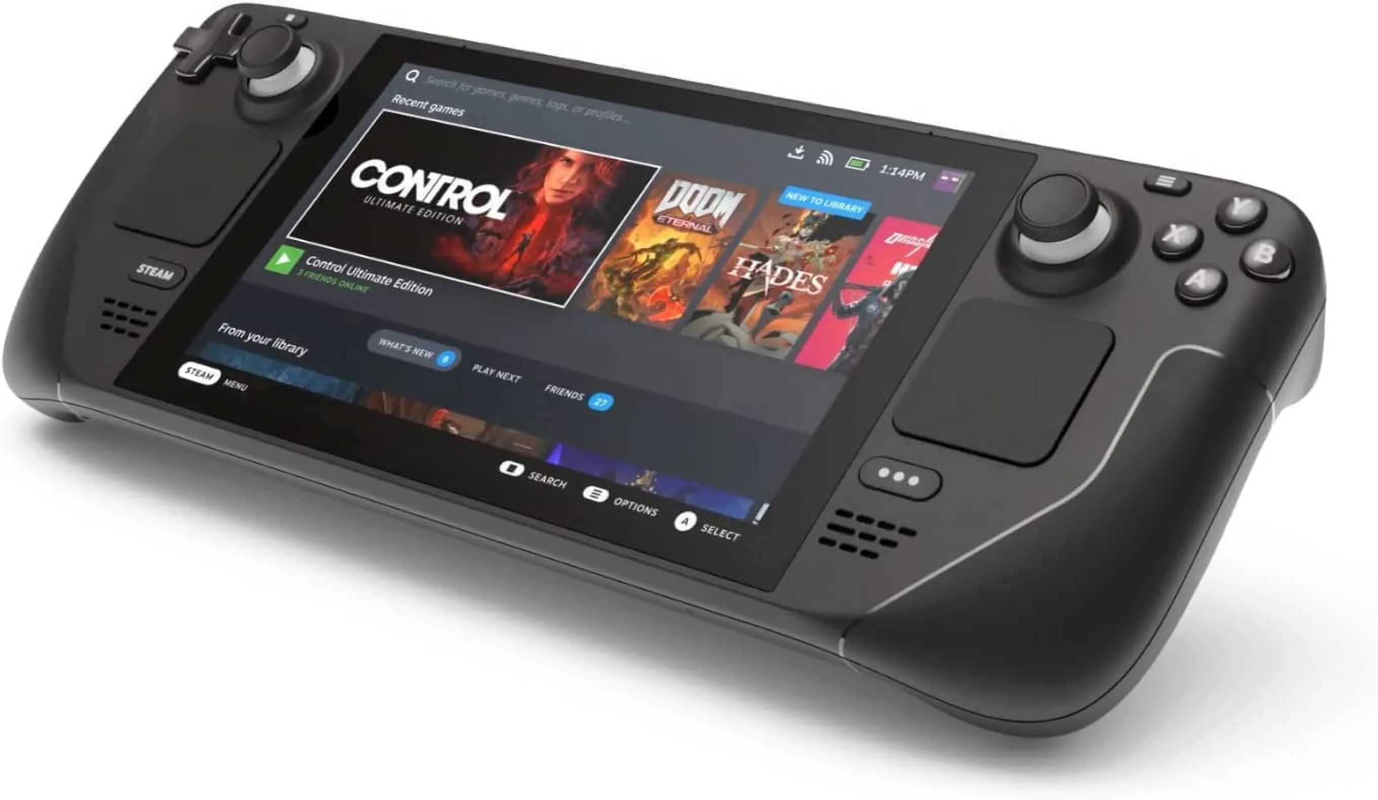 Consola portabila Valve Steam Deck, 7 inch, 256 Gb NVMe, 16 Gb RAM, AMD Zen 2, RDNA 2, TrackPad, Wi-Fi, Bluetooth, Giroscop, SteamOS - imagine 2