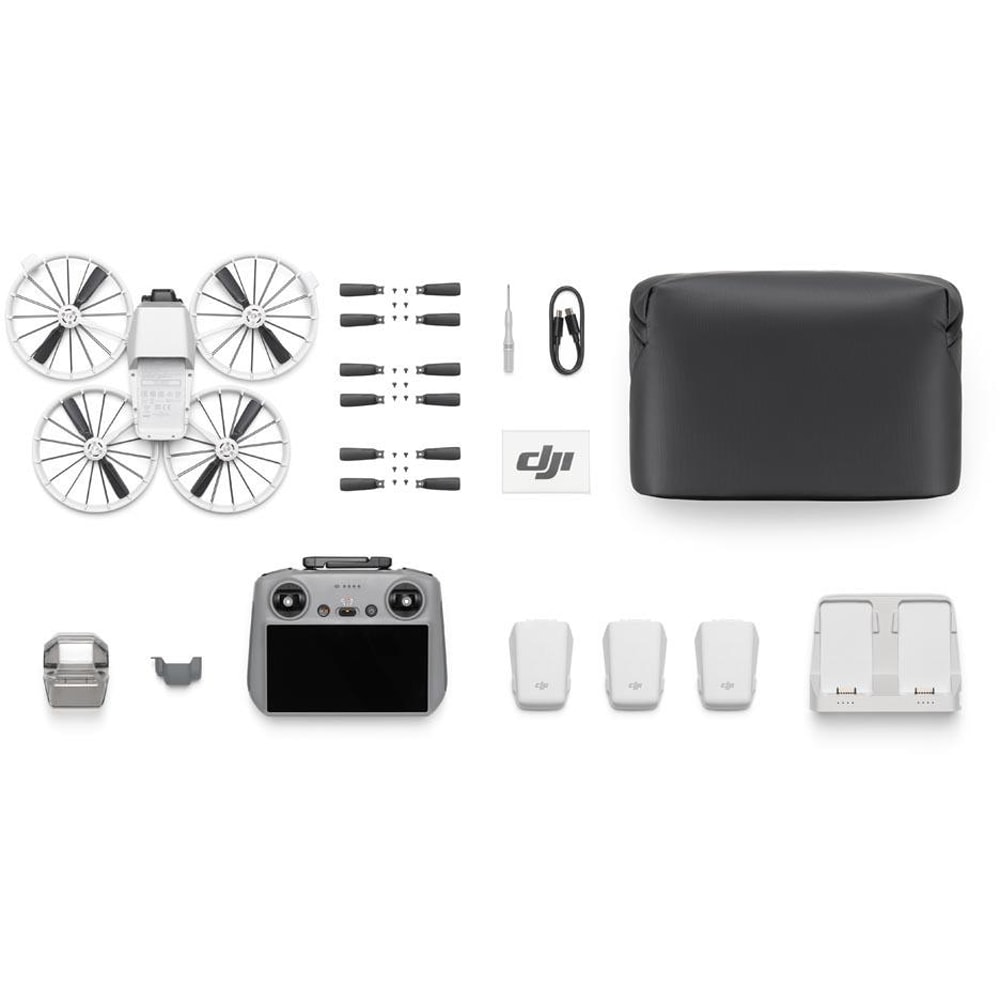 Drona DJI Flip Fly More Combo, DJI RC 2, 4K/60 fps HDR, 48 Mpm, Autonomie timp de zbor 31 min, Viteza 12-16 m/s, 249g, Alb - imagine 4