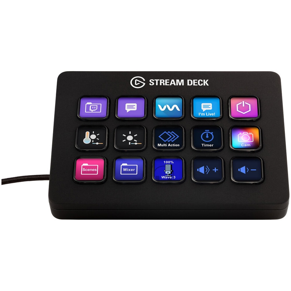 Stream Deck Elgato MK.2, 15 Butoane, Negru