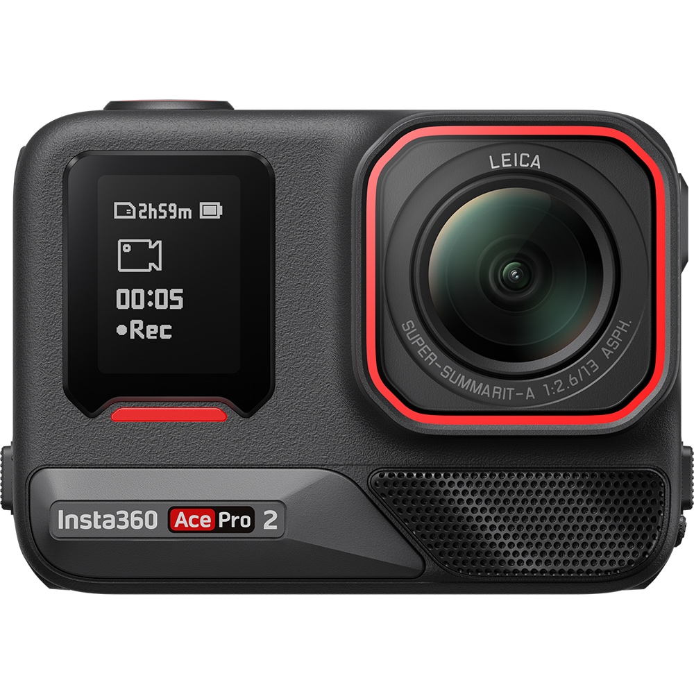 Camera De Actiune Insta360 Ace Pro 2, 50 MP, 8K 30FPS, Bluetooth, Micro SD, Negru - imagine 2