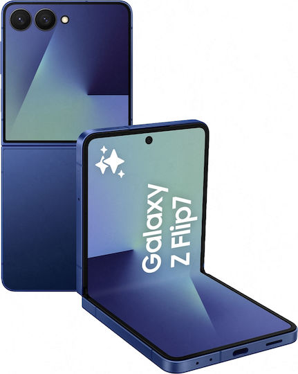 Samsung Galaxy Z Flip 7 256 GB, 8 GB RAM, Dual Sim, albastru